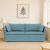 cheap Sofa Cover-Sofa Cover Suitable For BACKSÄLEN Sofa Solid Color Quilted Slipcovers
