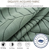 お買い得  ダイニングチェアカバー-植物柄のジャカードデザインがおしゃれなダイニングチェアカバー。伸縮性があり、保護力も抜群。ご自宅、結婚式、宴会などに最適です。