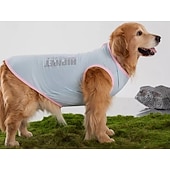 preiswerte Kühlweste &amp; Shirt-Hunde-Shirts, schnelltrocknende, weiche, dehnbare Haustier-T-Shirts mit reflektierendem Etikett, Tanktop, ärmellose Weste, Sonnenschutz, Hundekleidung für große Hunde