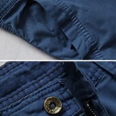 economico All&amp;#39;aperto-Per uomo Pantaloncini cargo Shorts Pantaloncini Estivi Multi-tasche Tasca con Patta Semplice Comodità Indossabile Lunghezza al ginocchio All&#039;aperto Sport Quotidiano Moda Casual Nero Rosso