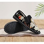 levne Pánské nazouváky a mokasíny-Pánské bílé espadrilky nazouvací boty s uměleckou výšivkou - stylová obuv s jedinečným tygřím designem