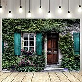 זול שטיח נוף-קיר חלון צמח ירוק תלוי שטיח קיר אמנות שטיח גדול קיר קישוט תמונה רקע שטיח וילון בית חדר שינה סלון קישוט