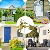 billiga Uteplatsdekoration-handgjord metalltrummis vindkvarn trädgårdssnurra, musikalisk vindskulptur i metall med gitarrdesign, trädgårdsdekor för utomhusbruk, vinddriven kinetisk konstpresent för män