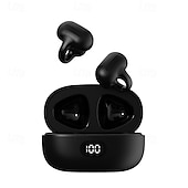 זול אוזניות אלחוטיות אמיתיות TWS-אוזניות Bluetooth 5.0 עם אוזן פתוחה – אוזניות TWS אלחוטיות עם מיקרופון קלות מאוד חסינות מים לספורט שהות נמוכה למשחקים תואם iOS/Android