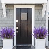 olcso Műnövények és virágok-műlevendula virág, műanyag modern kortárs szabálytalan asztali virágdekoráció, egyedi design otthoni irodába, stílusos műnövény kompozíció