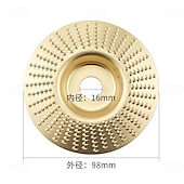 cheap Drill Bit Set-3PCS Wood Carving Disc Set for 4&quot; or 4 1/2&quot; Angle Grinder with 5/8&quot; Arbor, Grinding Wheel Shaping Disc for Wood Cutting, Grinder Cutting Wheel Attachments