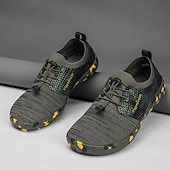 cheap Men&#039;s Sneakers-Men&#039;s Brown and Black Casual Athletic Shoes with Splash Detail – Lightweight Sport-Inspired Sneakers for Urban Wear and Outdoor Hikes