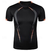 voordelige Casual T-shirts voor heren-Multi-pakketten 3 stuks Voor heren Strakke ronde hals Korte Mouw Groen+Marineblauw+Zwart T-shirt Kleurenblok Sportief Sport Polyester Zomer