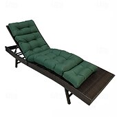 economico Copridivano-Cuscino impermeabile per chaise longue da interno/esterno, poltrona reclinabile ispessita con 4 lacci, cuscino per sedia a sdraio per piscina, sedia da balcone