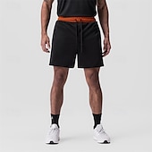 cheap Casual Shorts-Men&#039;s Basketball Shorts Casual Shorts Mesh Shorts Pocket Drawstring Elastic Waist Plain Breathable Quick Dry Short Outdoor Vacation Sport Casual Black Beige