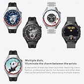 baratos Smartwatch-Relógio inteligente S6Pro 1,62&quot; Bluetooth, rastreador de fitness para homens com bússola, contador de passos, lembrete de chamadas e mensagens, monitor de sono, assistente de voz, à prova d&#039;água IPX, compatível com Android e iOS