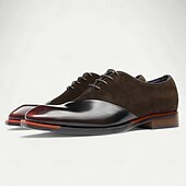 preiswerte Klassische Anzugschuhe-Herren-Schnürschuhe aus hochwertigem braunem Leder mit Brogue-Details – elegante Schuhe für Gala-Dinner, formelle Bälle und Abendveranstaltungen