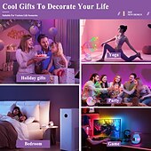 ieftine Lumini decorative-1 buc lumină de noapte mobilă cu încărcare wireless, player muzical, lumini colorate RGB, urmărește ritmul muzicii, drăguț în formă de delfin, mufă de tip C în dormitor, lumină de noapte cu funcție de