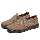 ieftine Pantofi casual slip-on-Adidași respirabili din plasă pentru bărbați - adidași ușori și confortabili pentru un stil de viață activ și aventuri de zi cu zi