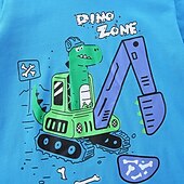 halpa T-paidat ja muut paidat-Lapset Poikien T-paita Tee Piirretty Lyhythihainen Crewneck Lasten toppi ulko- Perus Kesä Sininen 4 vuotta +