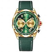 abordables Relojes de Cuarzo-Reloj de cuarzo multifunción para hombre, nuevo, resistente al agua, con luz nocturna y cronómetro, a la moda y para tiempo libre, 862