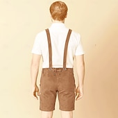 voordelige Lederhosen Set-Oktoberfest Lederhosen Beiers Duits München Weiden Voor heren Doek in traditionele stijl