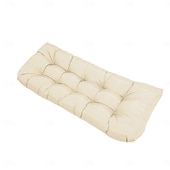 abordables Housse de canapé-Coussins de chaise d&#039;extérieur, coussin de banc en mousse à mémoire de forme imperméable et rembourré pour balançoire, causeuse, meubles de patio 130*50