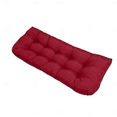 abordables Housse de canapé-Coussins de chaise d&#039;extérieur, coussin de banc en mousse à mémoire de forme imperméable et rembourré pour balançoire, causeuse, meubles de patio 130*50