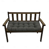 abordables Housse de canapé-Coussins de chaise d&#039;extérieur, coussin de banc en mousse à mémoire de forme imperméable et rembourré pour balançoire, causeuse, meubles de patio 130*50