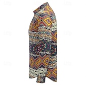 tanie Najfatalniejszy-Retro / vintage Boho 1970 Koszula Hipisowskie Niejednolita całość Psychodeliczny Strój na bal maskowy Męskie Halloween Karnawał taniec uliczny Impreza w stylu retro Festiwal Dla dorosłych Koszula