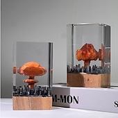 ieftine Lumini decorative-Lampă de noapte 3D în formă de nor de ciupercă, experimentează puterea unei explozii nucleare