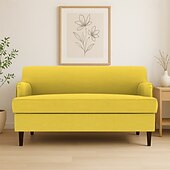 Capa de sofa Côr Sólida Acolchoado Veludo Capas de Sofa baratos Cobertura de Sofa-Capa de sofa Côr Sólida Acolchoado Veludo Capas de Sofa