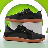 economico Sneakers da uomo-Sneakers da uomo in maglia grigia con suola arancione: scarpe casual traspiranti e leggere per spostamenti quotidiani, passeggiate e attività all&#039;aperto