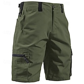 preiswerte Klassiker-Herren Taktische Shorts Cargo-Shorts Shorts mit Camouflage-Muster Shorts Wander-Shorts Reißverschlusstasche Mehrere Taschen Einfach Tarnung Komfort tragbar Knielang Outdoor Sport Täglich Mode Lässig