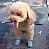 Недорогие Ботинки и защитники лап-обувь для собак больших, маленьких и средних пород - дышащие ботинки для собак летом, для защиты лап на жарком асфальте, для прогулок на улице зимой, для снега, противоскользящие резиновые ботинки для