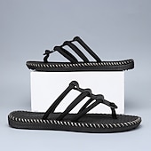 billiga Semester Sandaler-Herrsandaler i väv med justerbara remmar, bekväma och andningsbara, perfekta för sommarutflykter och strandkläder