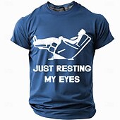 preiswerte Lustige T-Shirts für Männer-Herren Im Ruhestand T Shirt Kurzarm T-Shirt 3D-Druck Rundhalsausschnitt Hemd Mode Täglich Basic Straße Lässig Täglich Schwarz Rote Blau Sommer Frühling Bekleidung S M L XL XXL XXXL