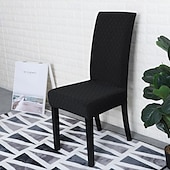cheap Chair Cover-Waterproof Dining chair Cover For Home Polar Fleece Fabric Chair Cover Stretch Slipcovers Seat Chair Covers