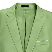 cheap Formal Suits-Men&#039;s Wedding Business Suits Sage Formal Summer Solid Colored Standard Fit 3 Piece Single Breasted Two-buttons