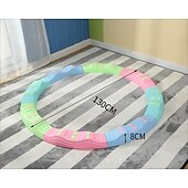 baratos Atividade ao Ar Livre-Jogos de chão Montessori para áreas internas/externas - prancha de equilíbrio com design circular para crianças &amp;brinquedo de ponte de madeira para condicionamento físico pré-escolar &amp;treinamento de