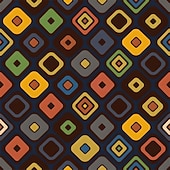 economico Cime-Retrò Vintage Anni '70 Camicia Disco Geometrico Psichedelico Costume Per uomo Halloween Carnevale Festival Musicale Parata dell'Orgoglio Adulti Camicia