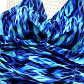 abordables Maillots une pièce et tankinis-Femmes Maillot de bain 1 pièce Dos Nu Découpé Maillot de Bain Maillots de Bain Noir Bleu Respirant Séchage Rapide Sans manches - Natation Surf Plongée en apnée Été