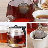 economico Accessori per bicchieri-Set da 3 pezzi in acciaio inossidabile, infusore per tè a maglie extra fini, per tè in foglie, colini da tè, infusore per tè, filtro per tè, spezie ed erbe aromatiche.