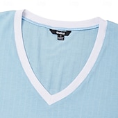 cheap Tank Tops-Men&#039;s Tank Top Vest Sleeveless Shirt Sleeveless V Neck Summer Plain Fashion Classic Comfortable Street Casual Holiday White Blue Top Tee for Men