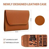 economico Cura Personale &amp; Salute-Kit per pedicure con tagliaunghie professionale 16 in 1, set per manicure, strumenti per la cura delle unghie in acciaio inossidabile, kit per la cura delle unghie con lussuosa custodia da viaggio in