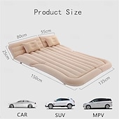 abordables Fundas de asiento para coche-Colchón de aire para coche, colchón de aire multifuncional, para viajes al aire libre, camping, para Land Rover 5, con dos almohadas y bomba de aire.