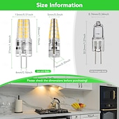 olcso Kéttűs LED-es izzók-2 W LED betűzős izzók 250 lm G4 T 20 LED gyöngyök Meleg fehér Fehér