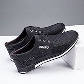 cheap Casual Sneakers-Men's Navy Blue Mesh Sports Shoes with Breathable Upper - Lightweight, Flexible Footwear for Running, Gym and Active Lifestyles