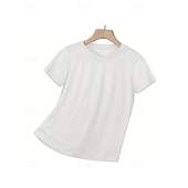  100% Cotone Giorno dell'Indipendenza americana Bambini Ragazze Nero Bianco Bandiera Americana Maglietta Girocollo Manica Corta Quotidiano All'aperto Vacanza Classico Casual Stampato Estate