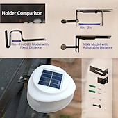 economico Illuminazione vialetto-Luci solari per recinzione, luci da parete per esterni, 9 LED super luminose, impermeabili, wireless, di sicurezza per giardino, muro, cortile, terrazza