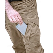 cheap Cargo Pants-Men's Cargo Pants Tactical Pants Trousers Buttons Multi Pocket Plain Wearable Outdoor Daily Camping &amp; Hiking Fashion Classic Black Army Green