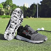 cheap Men&#039;s Golf Shoes-Men&#039;s White Golf Shoes with Multi-Traction Sole - Lightweight, Breathable Design for Outdoor Sports