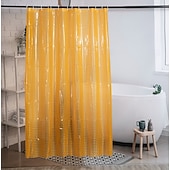 cheap Shower Curtains-3D PEVA Shower Curtain Liner Waterproof 180x180cm 70&quot;x70&quot; Rustproof Metal Grommet Holes for Bathroom, Heavyweight Fabric, Washable, with Hooks Water Cube Colorful Clear