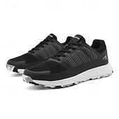 cheap Men&#039;s Golf Shoes-Men&#039;s Black and Gray Golf Shoes with Non-Slip Sole - Comfortable and Durable Footwear for Professional Golfers