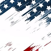  4 июля 2026 г., 250-летие День независимости Женский Американский флаг США Поло С короткими рукавами Отложной На каждый день Повседневные Для занятий спортом Карман Пуговицы Лето Ярко-красный Белый
